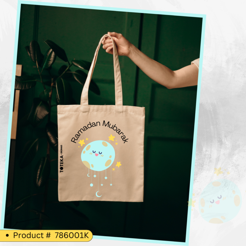 Crescent Moon – Ramadan Mubarak Tote Bag | Gift-Ready Eco Bag
